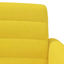 vidaXL Gombra tűzött loveseat Világos sárga 116 x 67 x 80 cm Szövet