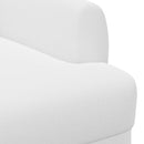 vidaXL Gombra tűzött loveseat Fehér 116 x 67 x 80 cm Szövet