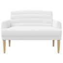 vidaXL Gombra tűzött loveseat Fehér 116 x 67 x 80 cm Szövet