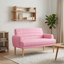 vidaXL Gombra tűzött loveseat Rózsaszín 116 x 67 x 80 cm Szövet