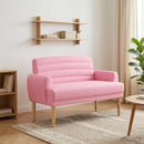 vidaXL Gombra tűzött loveseat Rózsaszín 116 x 67 x 80 cm Szövet
