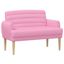 vidaXL Gombra tűzött loveseat Rózsaszín 116 x 67 x 80 cm Szövet