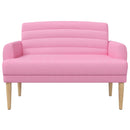 vidaXL Gombra tűzött loveseat Rózsaszín 116 x 67 x 80 cm Szövet