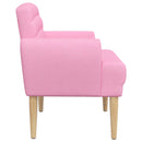 vidaXL Gombra tűzött loveseat Rózsaszín 116 x 67 x 80 cm Szövet