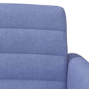 vidaXL Gombra tűzött loveseat Farmerkék 116 x 67 x 80 cm Szövet