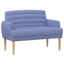 vidaXL Gombra tűzött loveseat Farmerkék 116 x 67 x 80 cm Szövet