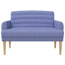 vidaXL Gombra tűzött loveseat Farmerkék 116 x 67 x 80 cm Szövet