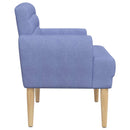 vidaXL Gombra tűzött loveseat Farmerkék 116 x 67 x 80 cm Szövet
