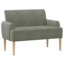 vidaXL Gombra tűzött loveseat Világosszürke 116 x 67 x 81 cm