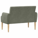vidaXL Gombra tűzött loveseat Világosszürke 116 x 67 x 81 cm
