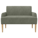 vidaXL Gombra tűzött loveseat Világosszürke 116 x 67 x 81 cm