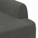 vidaXL Gombra tűzött loveseat Sötétszürke 116 x 67 x 81 cm