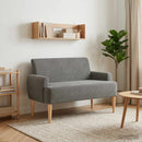 vidaXL Gombra tűzött loveseat Sötétszürke 116 x 67 x 81 cm