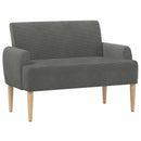 vidaXL Gombra tűzött loveseat Sötétszürke 116 x 67 x 81 cm