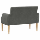 vidaXL Gombra tűzött loveseat Sötétszürke 116 x 67 x 81 cm