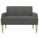 vidaXL Gombra tűzött loveseat Sötétszürke 116 x 67 x 81 cm
