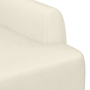 vidaXL Gombra tűzött loveseat Krémszínű 116 x 67 x 81 cm