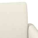 vidaXL Gombra tűzött loveseat Krémszínű 116 x 67 x 81 cm