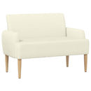 vidaXL Gombra tűzött loveseat Krémszínű 116 x 67 x 81 cm