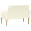 vidaXL Gombra tűzött loveseat Krémszínű 116 x 67 x 81 cm