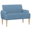vidaXL Gombra tűzött loveseat Kék 116 x 67 x 81 cm Bársonyos szövet