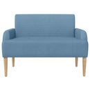 vidaXL Gombra tűzött loveseat Kék 116 x 67 x 81 cm Bársonyos szövet