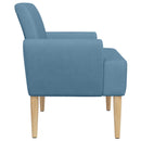 vidaXL Gombra tűzött loveseat Kék 116 x 67 x 81 cm Bársonyos szövet