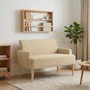 vidaXL Gombra tűzött loveseat Világos Zöld Szürke 116 x 67 x 81 cm