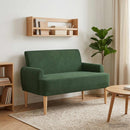 vidaXL Gombra tűzött loveseat Dzsungel zöld 116 x 67 x 81 cm