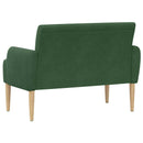vidaXL Gombra tűzött loveseat Dzsungel zöld 116 x 67 x 81 cm