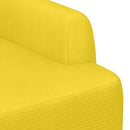 vidaXL Gombra tűzött loveseat Világos sárga 116 x 67 x 81 cm