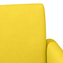 vidaXL Gombra tűzött loveseat Világos sárga 116 x 67 x 81 cm