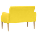 vidaXL Gombra tűzött loveseat Világos sárga 116 x 67 x 81 cm