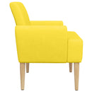 vidaXL Gombra tűzött loveseat Világos sárga 116 x 67 x 81 cm