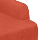 vidaXL Gombra tűzött loveseat Piros Narancs 116 x 67 x 81 cm