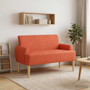 vidaXL Gombra tűzött loveseat Piros Narancs 116 x 67 x 81 cm