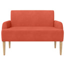 vidaXL Gombra tűzött loveseat Piros Narancs 116 x 67 x 81 cm