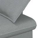 vidaXL Gombra tűzött loveseat Világosszürke 111 x 68 x 80 cm Szövet