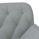 vidaXL Gombra tűzött loveseat Világosszürke 111 x 68 x 80 cm Szövet