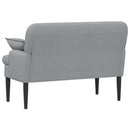 vidaXL Gombra tűzött loveseat Világosszürke 111 x 68 x 80 cm Szövet