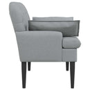 vidaXL Gombra tűzött loveseat Világosszürke 111 x 68 x 80 cm Szövet