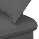 vidaXL Gombra tűzött loveseat Sötétszürke 111 x 68 x 80 cm Szövet
