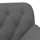 vidaXL Gombra tűzött loveseat Sötétszürke 111 x 68 x 80 cm Szövet