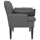 vidaXL Gombra tűzött loveseat Sötétszürke 111 x 68 x 80 cm Szövet