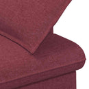 vidaXL Gombra tűzött loveseat Bordó 111 x 68 x 80 cm Szövet