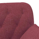 vidaXL Gombra tűzött loveseat Bordó 111 x 68 x 80 cm Szövet
