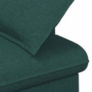 vidaXL Gombra tűzött loveseat Sötétzöld 111 x 68 x 80 cm Szövet