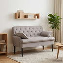 vidaXL Gombra tűzött loveseat Tópszínű 111 x 68 x 80 cm Szövet