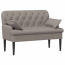 vidaXL Gombra tűzött loveseat Tópszínű 111 x 68 x 80 cm Szövet