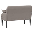 vidaXL Gombra tűzött loveseat Tópszínű 111 x 68 x 80 cm Szövet